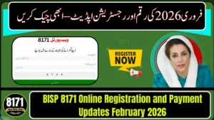 BISP 8171 Online Registration and Payment Updates February 2026