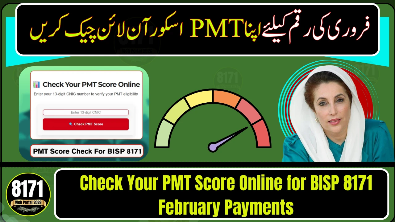 Check Your PMT Score Online for BISP 8171 February Payments