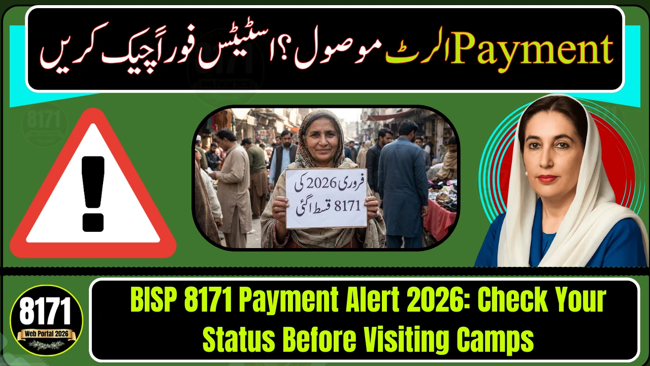 BISP 8171 Payment Alert 2026: Check Your Status Before Visiting Camps