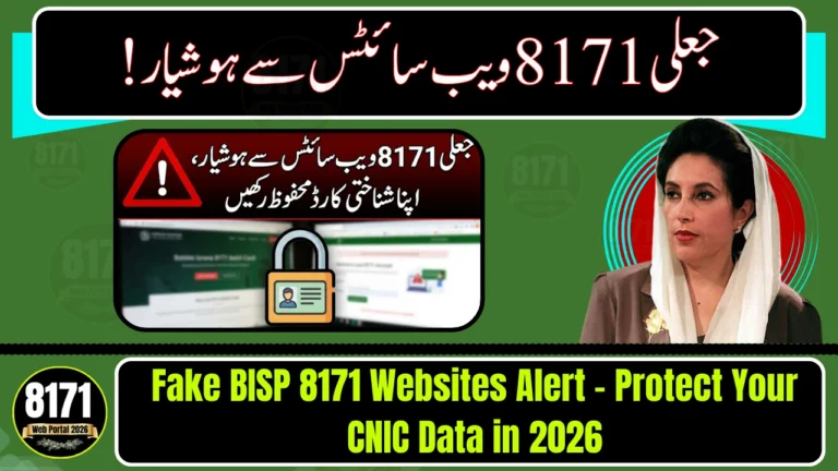 Fake BISP 8171 Websites Alert – Protect Your CNIC Data in 2026