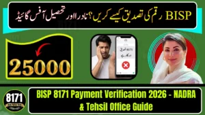 BISP 8171 Payment Verification 2026 – NADRA & Tehsil Office Guide