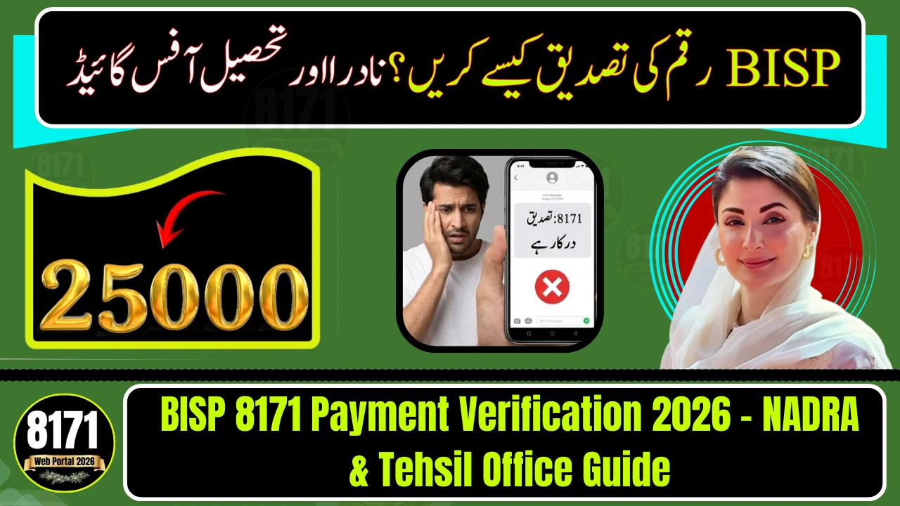 BISP 8171 Payment Verification 2026 – NADRA & Tehsil Office Guide